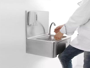 Knee Operated Hand Wash Sink Unit